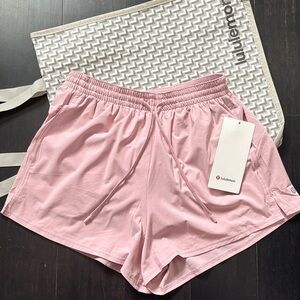 LULULEMON PACE RIVAL HIGH RISE SHORTS 3” in PINK HAZE SZ 6 NWT
